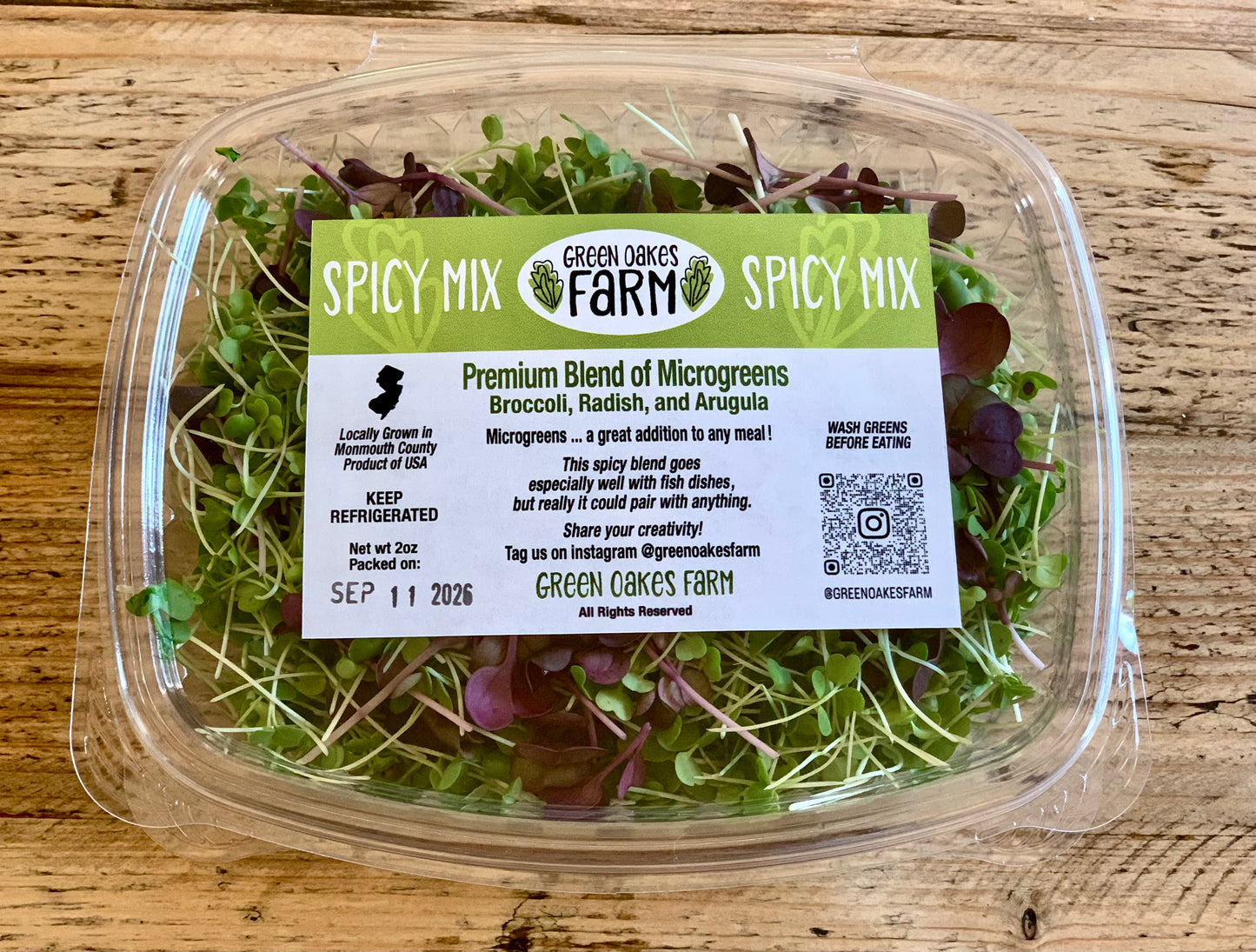 2 oz Spicy Microgreen Mix